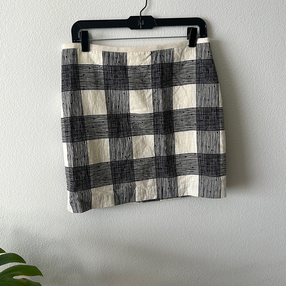Madewell Patterned Cotton Mini Skirt Size 6